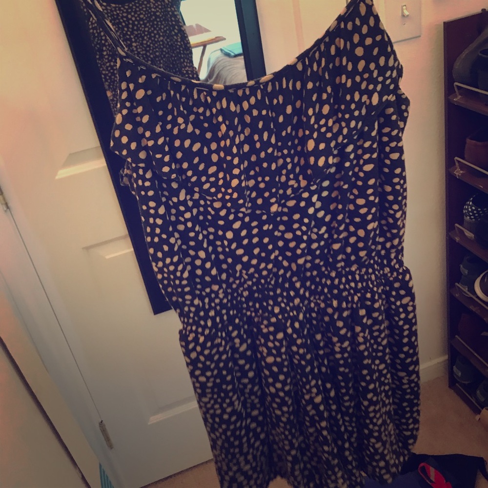 Gold and Black Polka Dot Romper